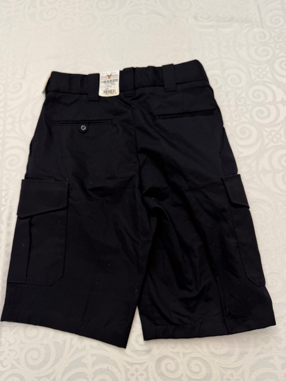 Flying Cross Uniform Navy Blue Cargo Shorts Front Flap Pockets Men 32” Waist - Picture 9 of 10